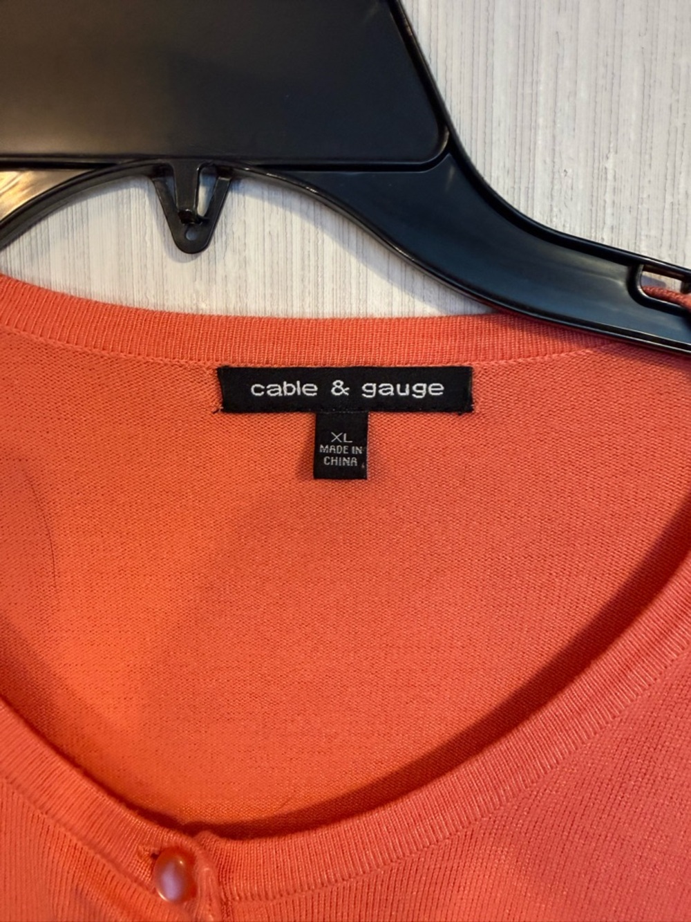 Cable & Gauge Coral Button-Front Cardigan - Picture 3 of 6